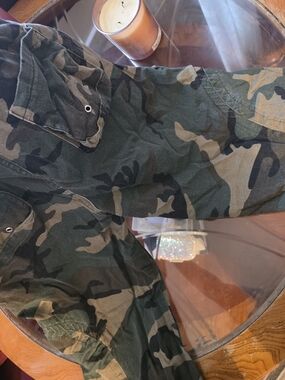 Olive Green Camo Utility Jacket